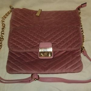 Big Buddha Blush Crossbody Bag w/ Gold Detail